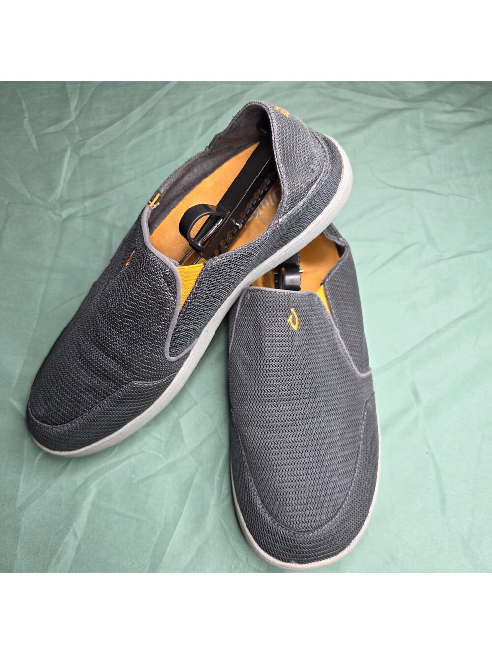 OluKai Nohea Mesh Mens Slip On Shoes Dark Shadow Grey 10188-4242 Size 11.5